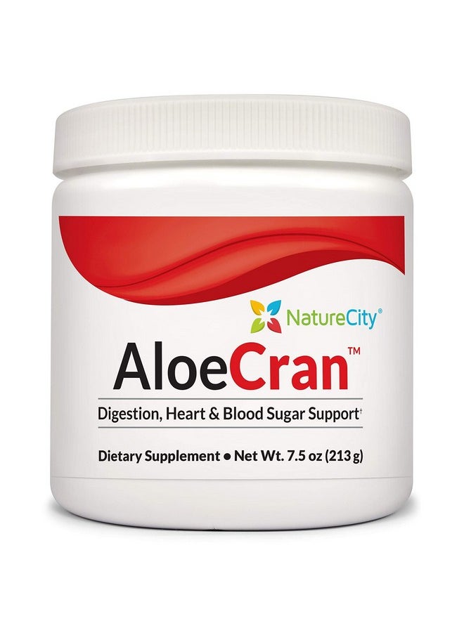 NatureCity Aloecran Sugar Free Cranberry Drink Mix Powder Aloe Drink Zero Sugar 30 Servings  - Image 1