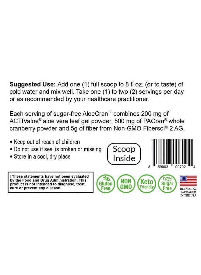 NatureCity Aloecran Sugar Free Cranberry Drink Mix Powder Aloe Drink Zero Sugar 30 Servings  - Image 5