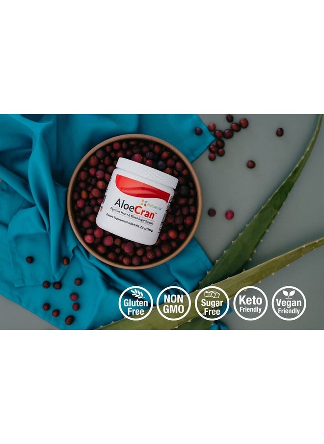 NatureCity Aloecran Sugar Free Cranberry Drink Mix Powder Aloe Drink Zero Sugar 30 Servings  - Image 4