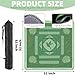 ARELUX Neoprene Mahjong Mat with Carrying Bag 32x32 No Creases Rolled Shipping American Mahjong Mat with Charles Rules AntiSlip Noise Reduction Table Cover for Poker Card Board GameGreen - Image 4