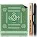ARELUX Neoprene Mahjong Mat with Carrying Bag 32x32 No Creases Rolled Shipping American Mahjong Mat with Charles Rules AntiSlip Noise Reduction Table Cover for Poker Card Board GameGreen - Image 2