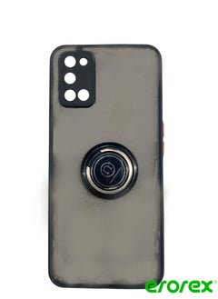 erorex Protective Case Cover For OPPO A52 With Magnetic Ring Holder Black  - Image 1