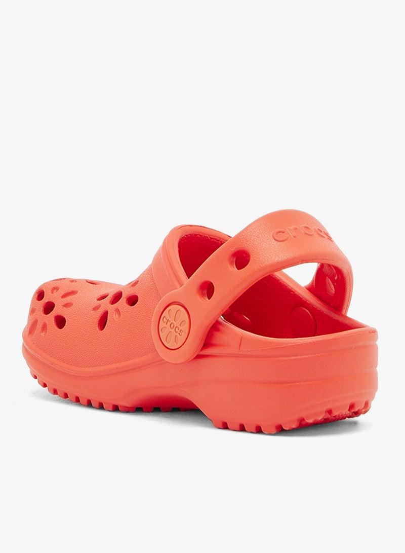 كروكس صنادل أطفال بنقوش زهور مقصوصة - Image 3