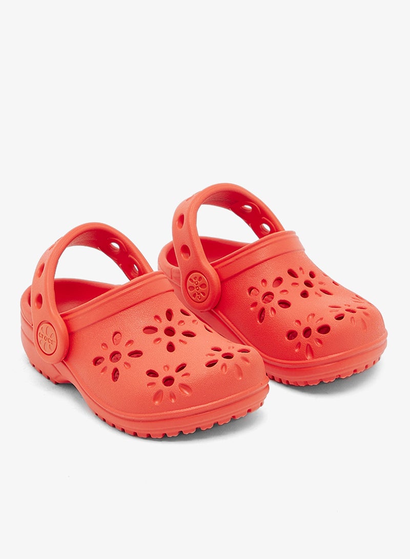 كروكس صنادل أطفال بنقوش زهور مقصوصة - Image 4