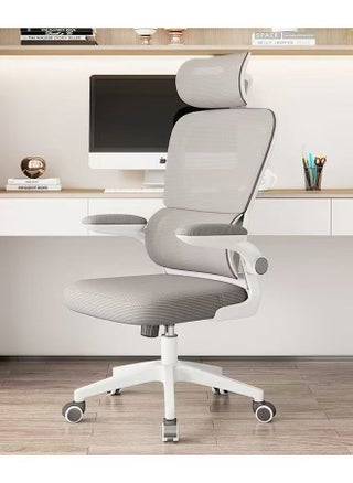Premium Ergonomic Mesh Office Chair with Adjustable Headrest Lumbar Support Flip-Up Armrests Swivel Base Height Adjustment and Silent Rolling Wheels Comfortable Breathable Desk Chair for Home Office or Study Use - pzsku/Z9225E6BE74A323EF1B7BZ/45/1746614589/86868009-afda-41d3-93d1-cbf2bca60029