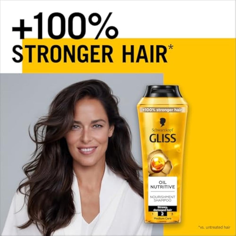 Gliss Nutritive Shampoo, 250ml — Revitalize your hair with this nourishing formula designed to enrich and restore essential moisture for everyday shine - Image 4