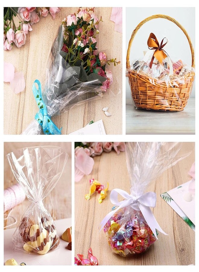 SMART&CASUAL 16" x 150' Clear Cellophane Wrap Roll 3 Mil Thick Wrapping Plastic Film for for Gift Basket Treats Goodie Bouquet Flower Wrapping Covering Packing Supplies - Image 5
