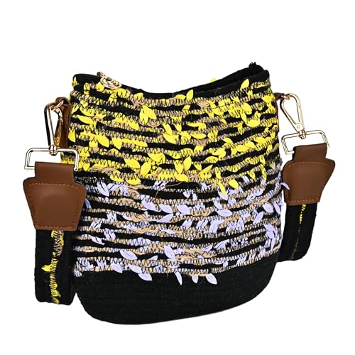 ENSAC Women's Premium Style Juterope/Full Sling Clutch Shoulder Bag | Ladies Purse Handbag | Special & Luxury Gift - Image 1