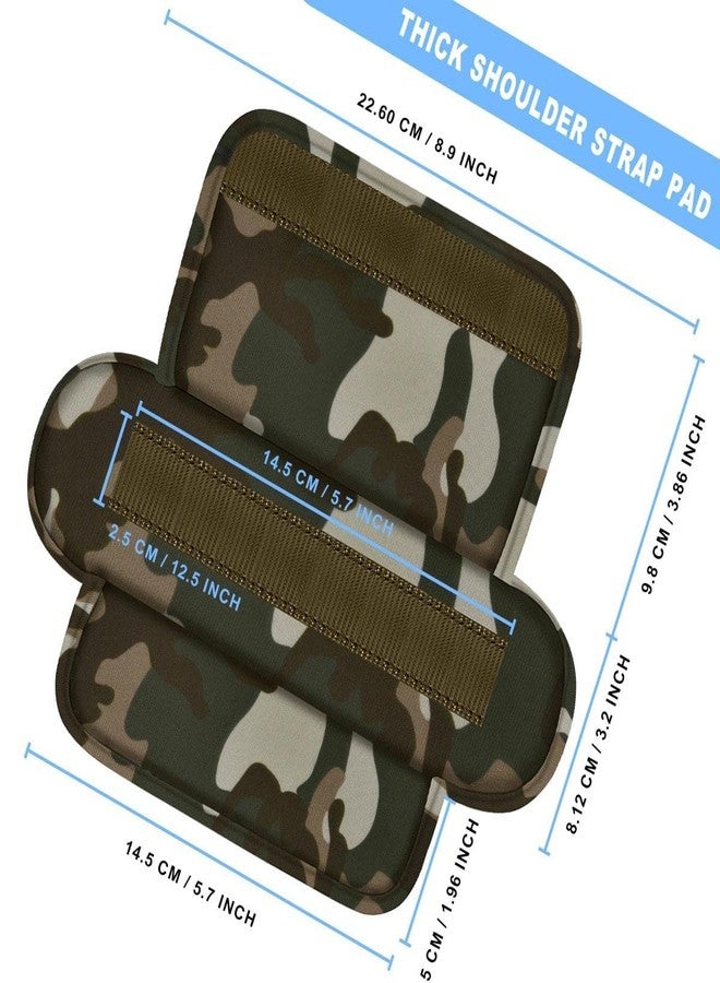 ZINZ 2-Pack Tactical Shoulder Pad, Ultra-Thick Comfort Cushion for Vest Straps, Backpacks, Breathable & Shock-Absorbing,Camouflage-Green - Image 2