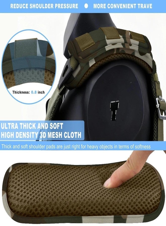ZINZ 2-Pack Tactical Shoulder Pad, Ultra-Thick Comfort Cushion for Vest Straps, Backpacks, Breathable & Shock-Absorbing,Camouflage-Green - Image 4