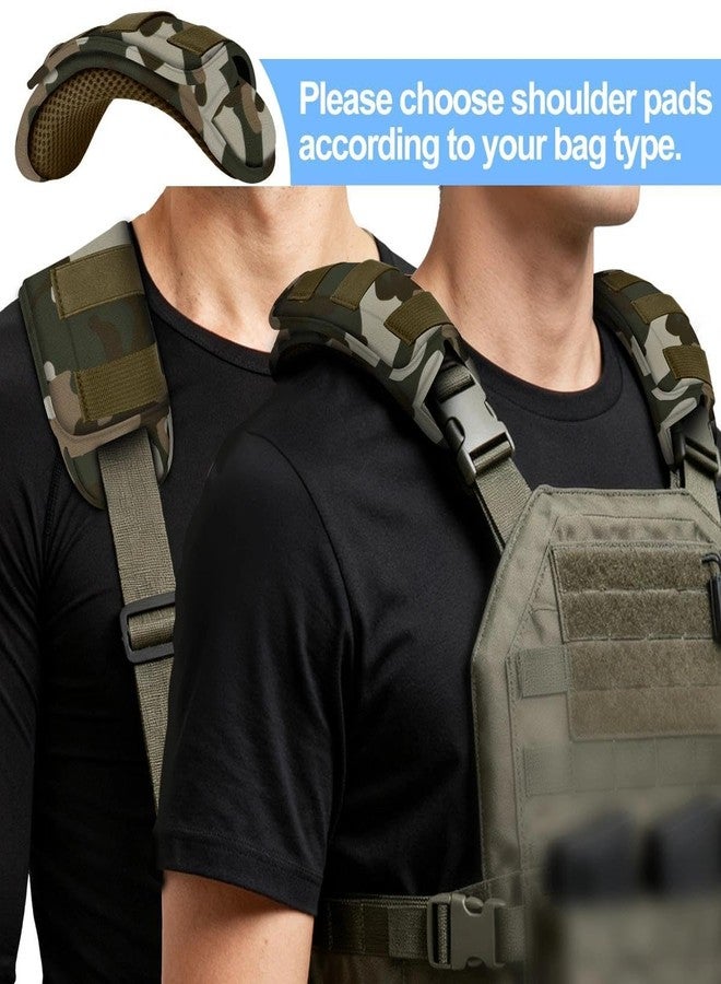 ZINZ 2-Pack Tactical Shoulder Pad, Ultra-Thick Comfort Cushion for Vest Straps, Backpacks, Breathable & Shock-Absorbing,Camouflage-Green - Image 5