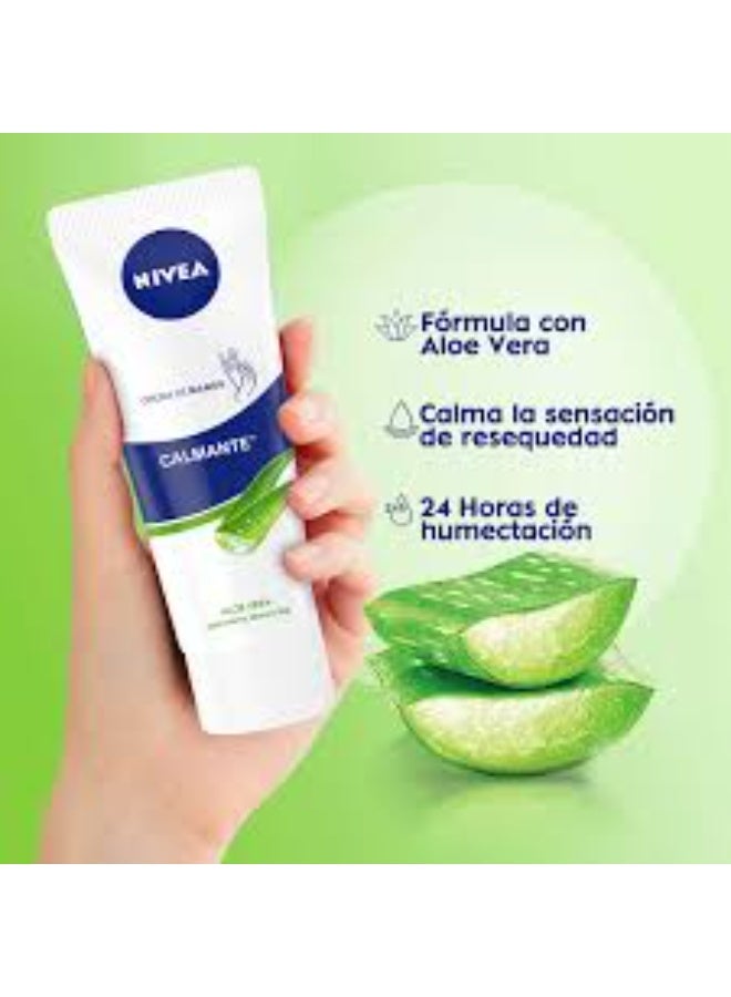 Nivea Aloe Vera Soothing Hand Cream 100ml - Image 3