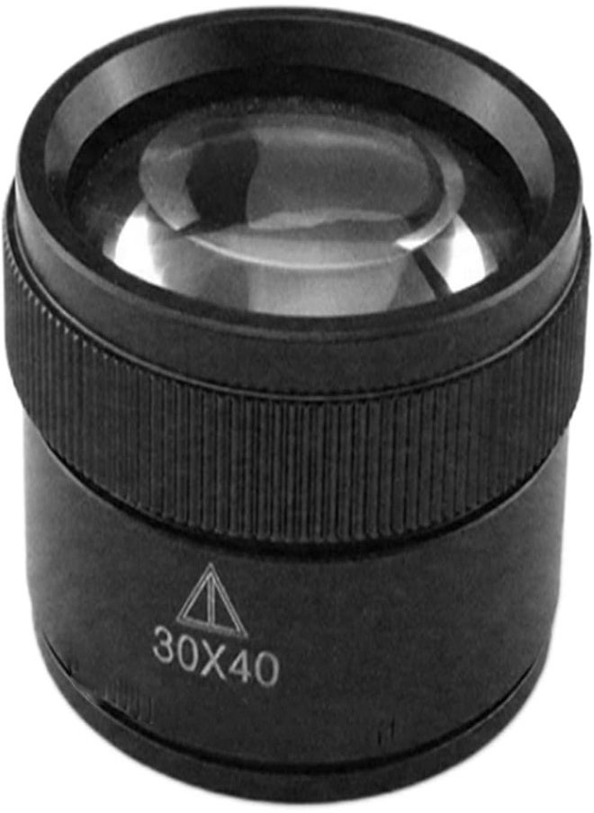 General Lab Microscope Slides 30x Portable Pocket Mini Desk Magnifier Loop Microscope Magnifying Glass Lens Microscope Parts Black  - Image 1