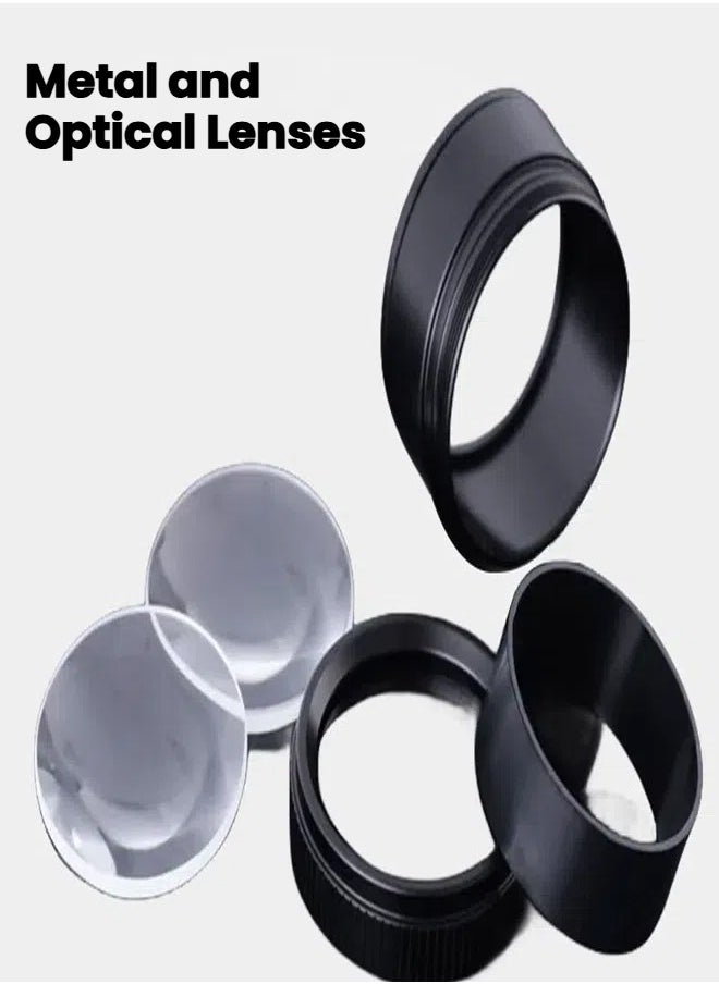 General Lab Microscope Slides 30x Portable Pocket Mini Desk Magnifier Loop Microscope Magnifying Glass Lens Microscope Parts Black  - Image 3