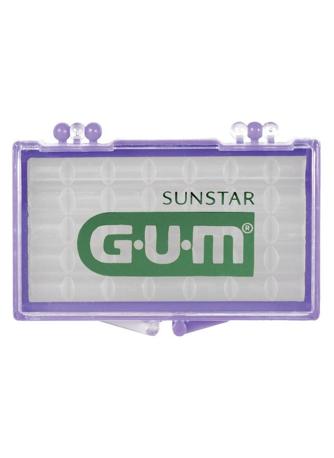 Gum - GUM Orthodontic Wax for Braces and Dental Devices - Soothing Dental Wax with Vitamin E and Aloe Vera - Clear Color and Refreshing Mint Flavor (6pk) - Image 1