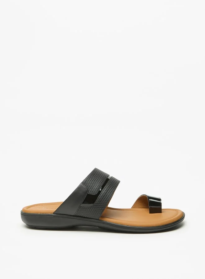 Al Waha Men's Textured Slip-On Arabic Sandals