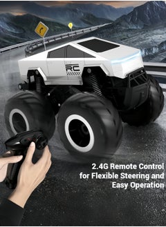 1:16 Scale Remote Control Car Off-Road Pick-up Truck, 4WD Waterproof RC Cars Hobby 2.4GHz Cybertruck Kids Toys for All Terrain, Monster RC Truck Car Toys Vehicles Kids Gifts for Boys/Girls Ages 8+ (RC car*1, remote control*1, USB charging cable*1, batteries*2, English instruction manual*1) - pzsku/Z92263B53079C5B6419AEZ/45/_/1732866534/24b1a3ab-633a-4de7-a67b-332b7afc65a7