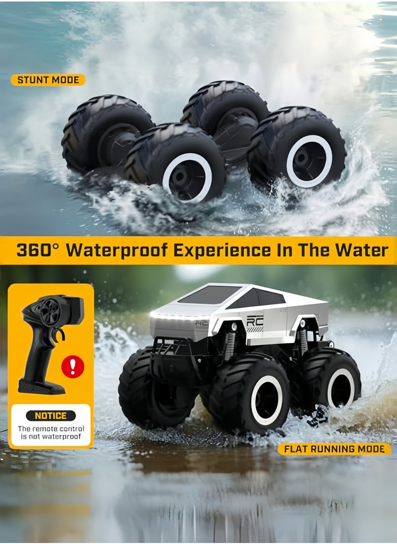 nihao - 1:16 Scale Remote Control Car Off-Road Pick-up Truck, 4WD Waterproof RC Cars Hobby 2.4GHz Kids Toys for All Terrain, Monster RC Truck Car Toys Vehicles Kids Gifts for Boys/Girls Ages 8+ (RC car*1, remote control*1, USB charging cable*1, batteries*2, English instruction manual*1) - Image 1