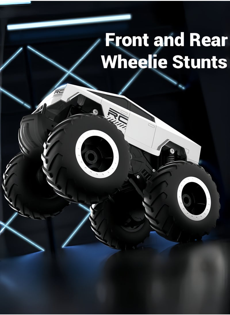 nihao - 1:16 Scale Remote Control Car Off-Road Pick-up Truck, 4WD Waterproof RC Cars Hobby 2.4GHz Kids Toys for All Terrain, Monster RC Truck Car Toys Vehicles Kids Gifts for Boys/Girls Ages 8+ (RC car*1, remote control*1, USB charging cable*1, batteries*2, English instruction manual*1) - Image 1