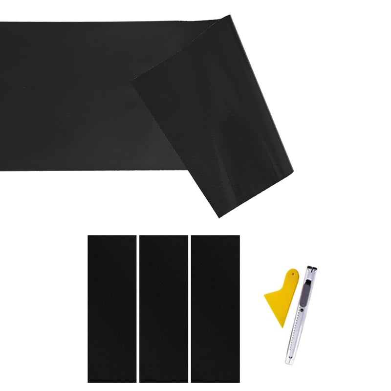 LANZMYAN Compatible with Bowtie Logo Wrap Stickers Cut-Your-Own Emblem Overlay DIY Decals for Chevy 3PCS Matte Black Vinyl - Image 3