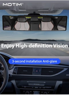 Rear View Mirror, Universal 11.22 Inch Panoramic Convex Interior Clip-on Wide Angle Mirror to Reduce Blind Spot Effectively for Car SUV Trucks, Clear - pzsku/Z922643AC230F5E5543F0Z/45/_/1732931783/969e5d30-7a65-4882-bdbc-fbf9d6dd64f9