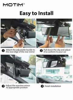 Rear View Mirror, Universal 11.22 Inch Panoramic Convex Interior Clip-on Wide Angle Mirror to Reduce Blind Spot Effectively for Car SUV Trucks, Clear - pzsku/Z922643AC230F5E5543F0Z/45/_/1732931874/18e0b251-725a-4f16-b853-bc55aabf5bc3