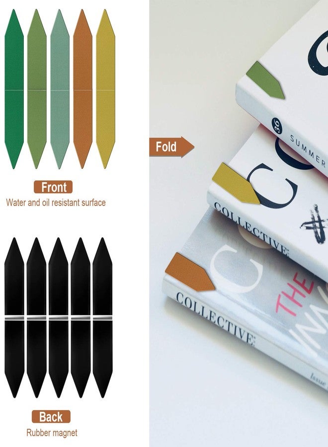 MWOOT 30 Pieces Magnetic Bookmark with Arrow Shaped,Assorted Magnet Book Markers Set,Colorful Magnetic Page Clips Markers for Students Teachers Reading Supplies(4.5x1.5cm) - Image 2