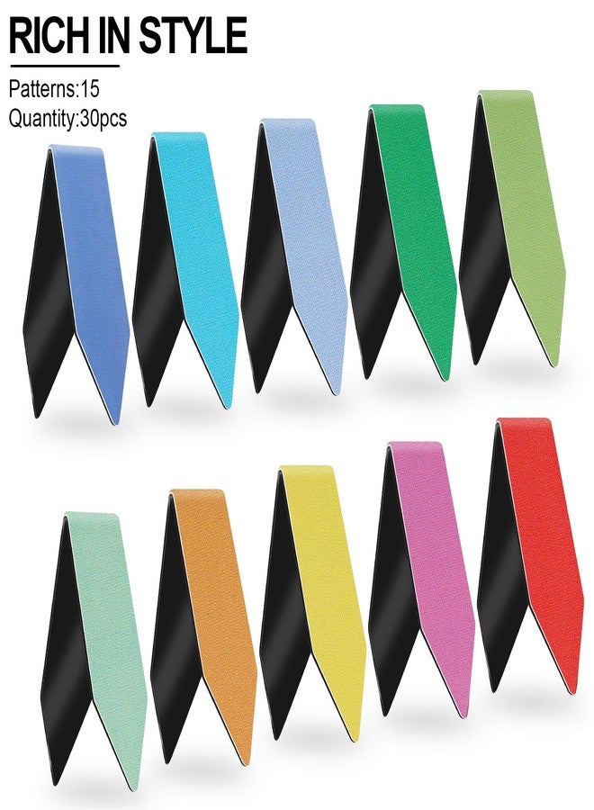 MWOOT 30 Pieces Magnetic Bookmark with Arrow Shaped,Assorted Magnet Book Markers Set,Colorful Magnetic Page Clips Markers for Students Teachers Reading Supplies(4.5x1.5cm) - Image 5