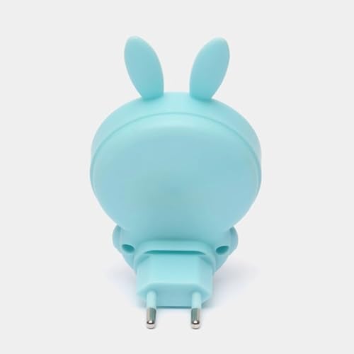 ascension Cartoon Rabbit Shape Night Lamp LED Plugin Lamp for Kids Room with Warm Cool Light Energy Saving Portable Wall Night Light Decor Item for Bedroom Gift Birthday Home Office Decor (Assorted) - Image 4