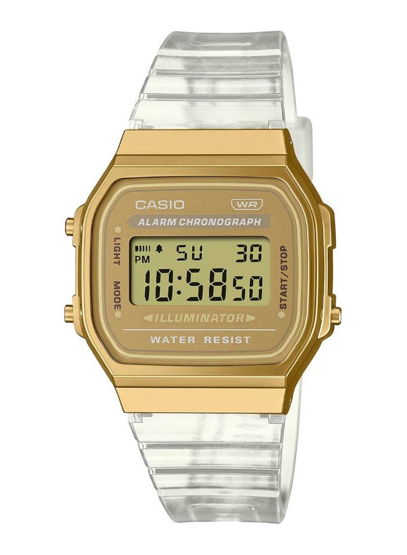 CASIO ساعة رقمية مقاومة للماء للجنسين A168XESG-9ADF