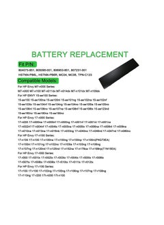 Terabyte 14.8V 41Wh MC04 Battery for HP Envy 17-n000 m7-n109dx m7-n011dx 17-r 15-ae100  - Image 3