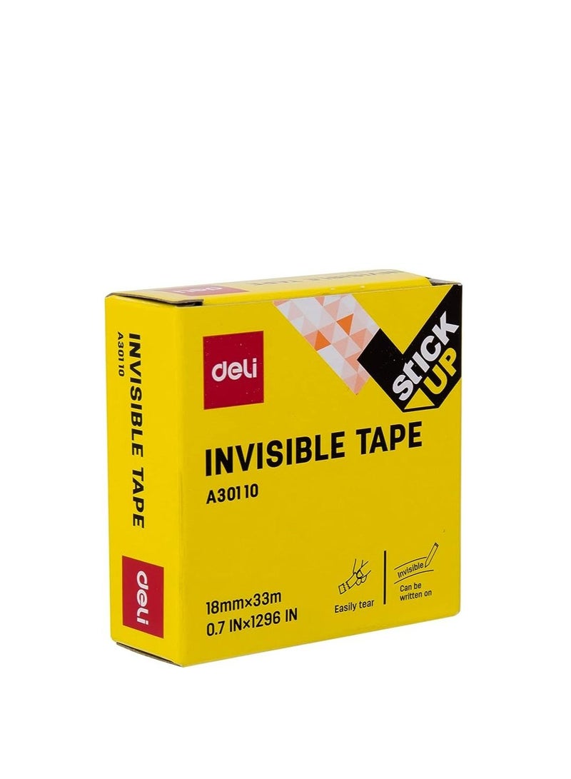 Deli 12-Piece Invisble Magic Tape 18mm Width - Image 2