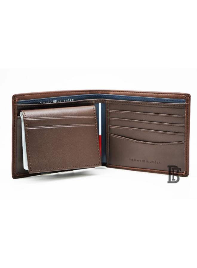 Tommy Hilfiger Plus Tommy Hilfiger Men Leather Global Coin Wallet - Brown  - Image 4