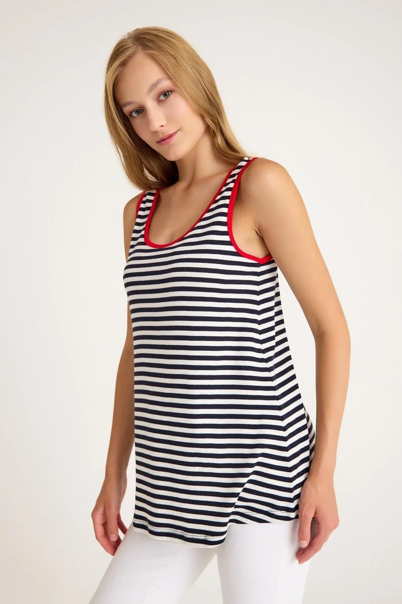 كوتن كونسيبت Thick Strap Basic Cotton Undershirt T-Shirt