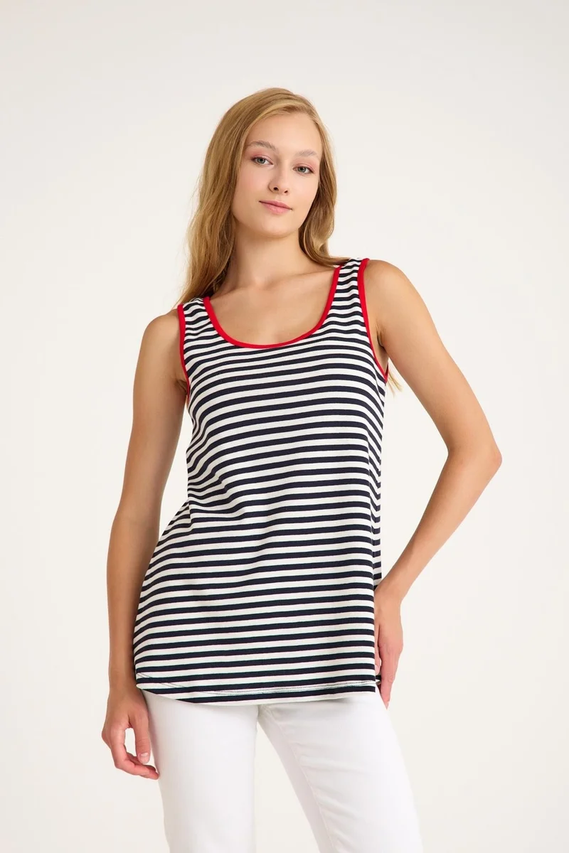كوتن كونسيبت Thick Strap Basic Cotton Undershirt T-Shirt