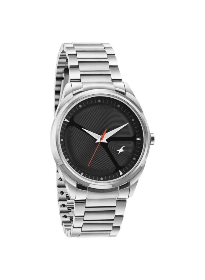 fastrack Men’s Analog Watch 3273SM02 – Black Dial, Black Stainless Steel Strap, Quartz Movement - Image 2