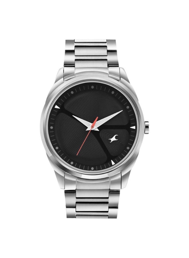 fastrack Men’s Analog Watch 3273SM02 – Black Dial, Black Stainless Steel Strap, Quartz Movement - Image 1