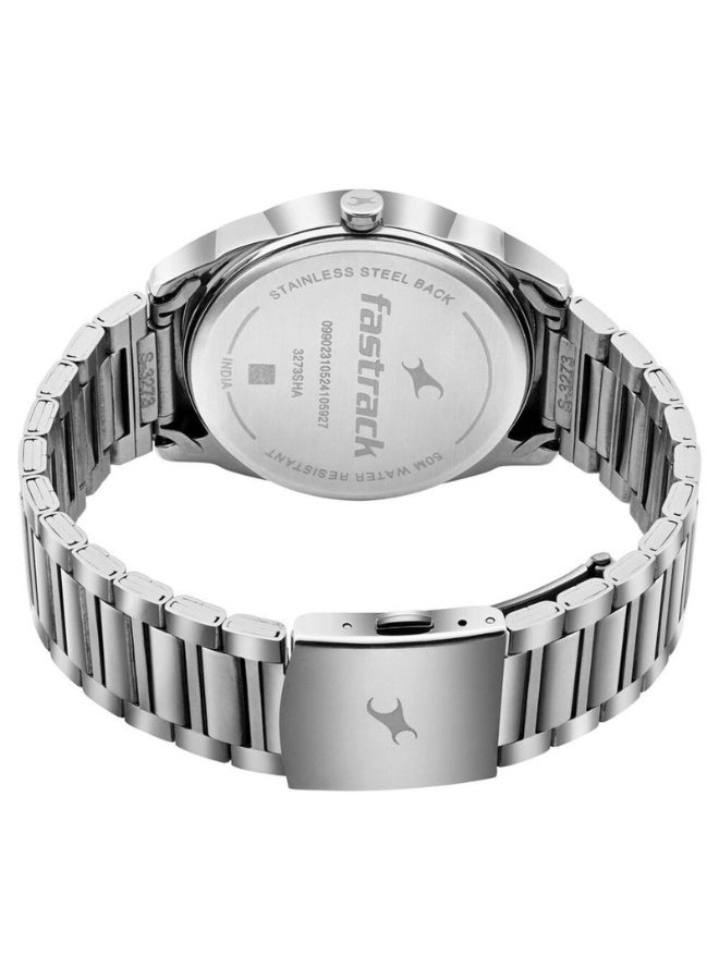 fastrack Men’s Analog Watch 3273SM02 – Black Dial, Black Stainless Steel Strap, Quartz Movement - Image 5