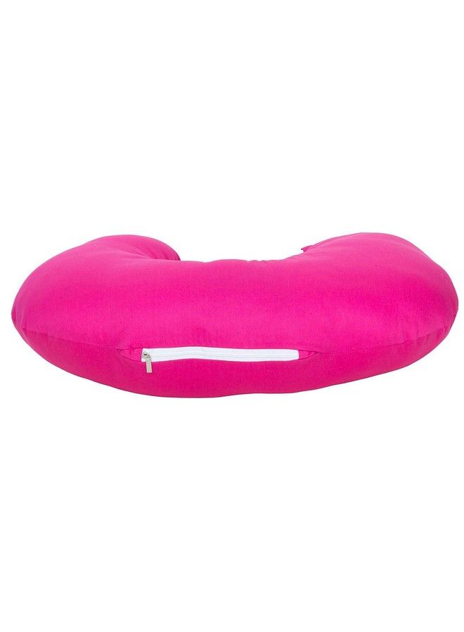 Get It Cotton Feeding Nursing Pillow Micro Fibre (Pink Standard Size) - Image 4