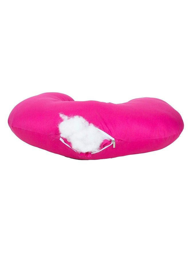 Get It Cotton Feeding Nursing Pillow Micro Fibre (Pink Standard Size) - Image 5