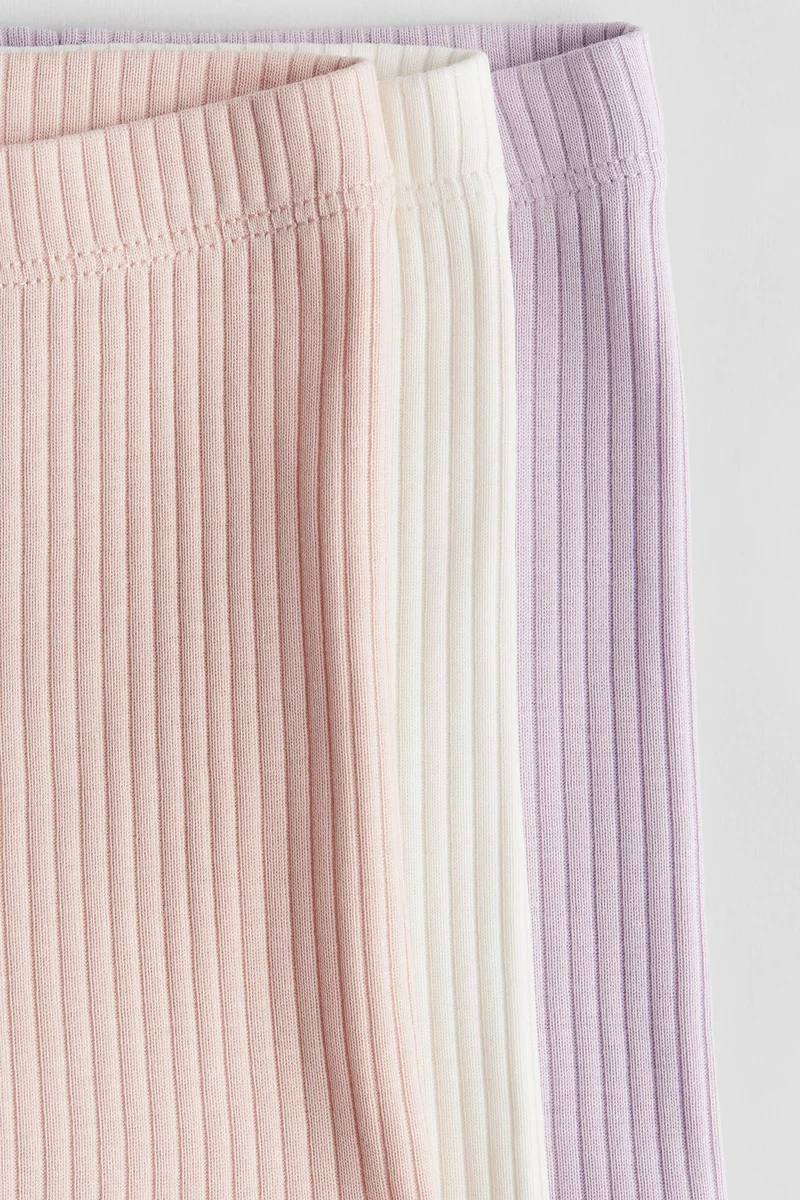 H&M 3-pack ribbed cycling shorts