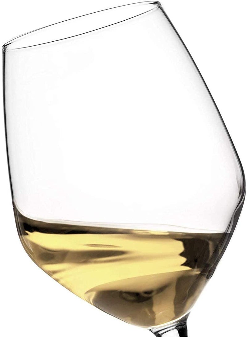 BRUSHFINCH Red Wine Glasses Crystal Clear Star Glass Laser Cut Rim for Wine Tasting Perfect for Red Wines White Wines Elegant Party Drinking Glassware Restaurant Quality Multicolor Pack of 6 - Image 4