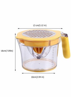 NIBEMINENT Multifunctional Manual Juicer Squeezer Press for Citrus Lemons Orange Lime Tangerines And Other Fruits (Yellow)  - Image 3