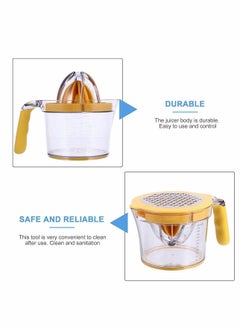 NIBEMINENT Multifunctional Manual Juicer Squeezer Press for Citrus Lemons Orange Lime Tangerines And Other Fruits (Yellow)  - Image 4