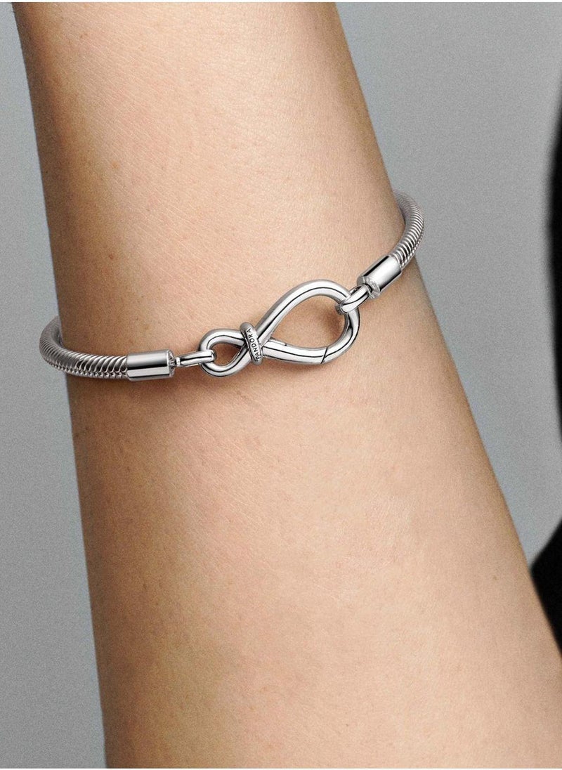 Pandora Moments Infinity Knot Snake Chain Bracelet - Image 5