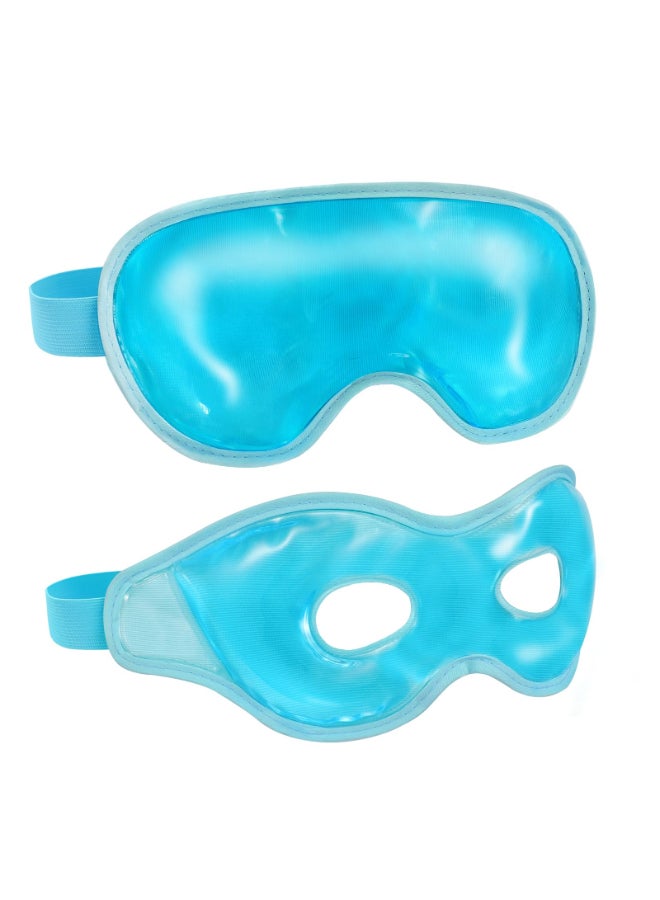 Chillojos 2 Pack Cooling Eye Mask for Puffy EyesReusable Gel Cold Compress Pack for Puffy Eyes Dark Circles After Eyes Surgery Migraine Relief Headaches - Image 2