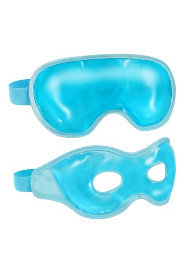 Chillojos 2 Pack Cooling Eye Mask for Puffy EyesReusable Gel Cold Compress Pack for Puffy Eyes Dark Circles After Eyes Surgery Migraine Relief Headaches - Image 1