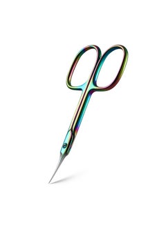 BEZOX BEZOX Curved Cuticle Scissors - Precision Manicure Scissor Nail Cuticle Trimmer, Professional Stainless Steel Nail Scissors for Cuticle Care, Cuticle Cutter Small Scissors for Women - Rainbow  - Image 1