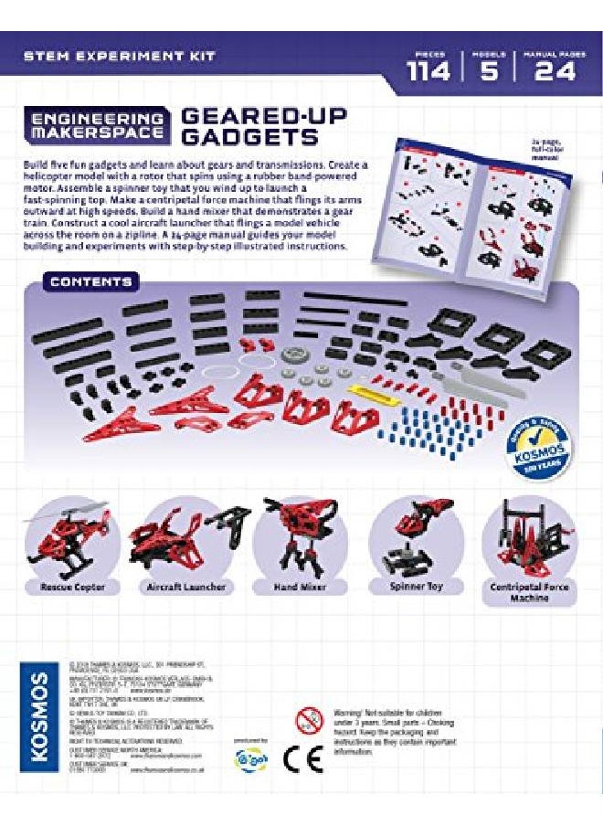 Thames & Kosmos - Engineering Makerspace Gearedup Gadgets Science Experiment Kit - Image 1