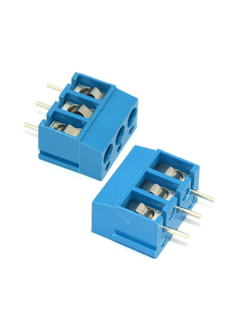 Generic - 3 Pin Plug in Terminal Block Connector 5.0mm Pitch PCB (10 PCS) - Image 1